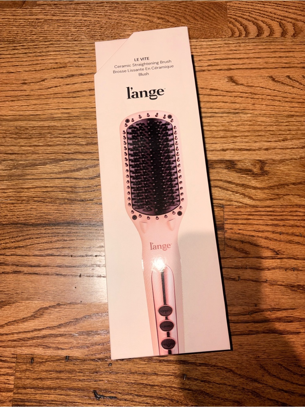 Lange Le Vite Ceramic Straightening Brush - Light Pink